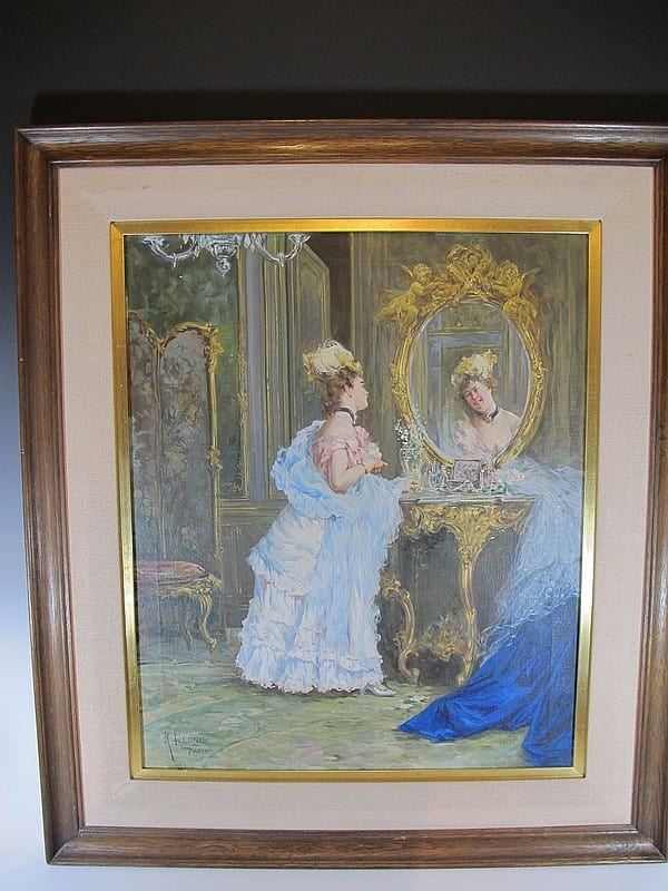 Rene Lelong (1871-1938) oil on canvas painting sold by Antiques Supermarket, lot 232 — auction record photograph