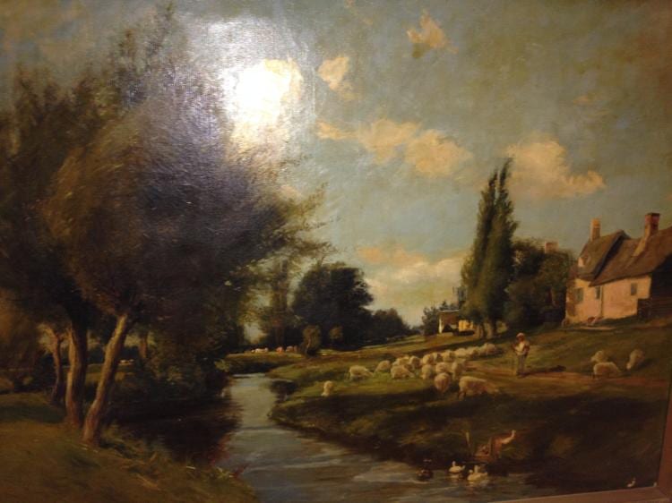 T. Hodgson Liddell comparable auction result: thomas hodgson liddell english 1860 1925 landscape with animals oil on canvas signed