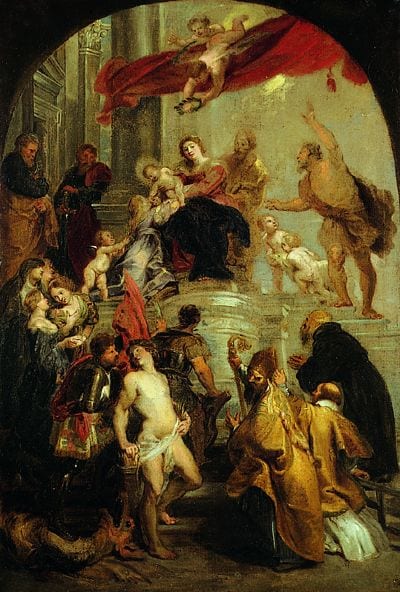 Gaspard de Crayer comparable auction result: attribu gaspard de crayer