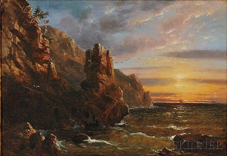 Régis François Gignoux comparable auction result: r gis fran ois gignoux french 1816 1882 california coast signed r gignoux l r indistinctly inscribed on the reverse conditio