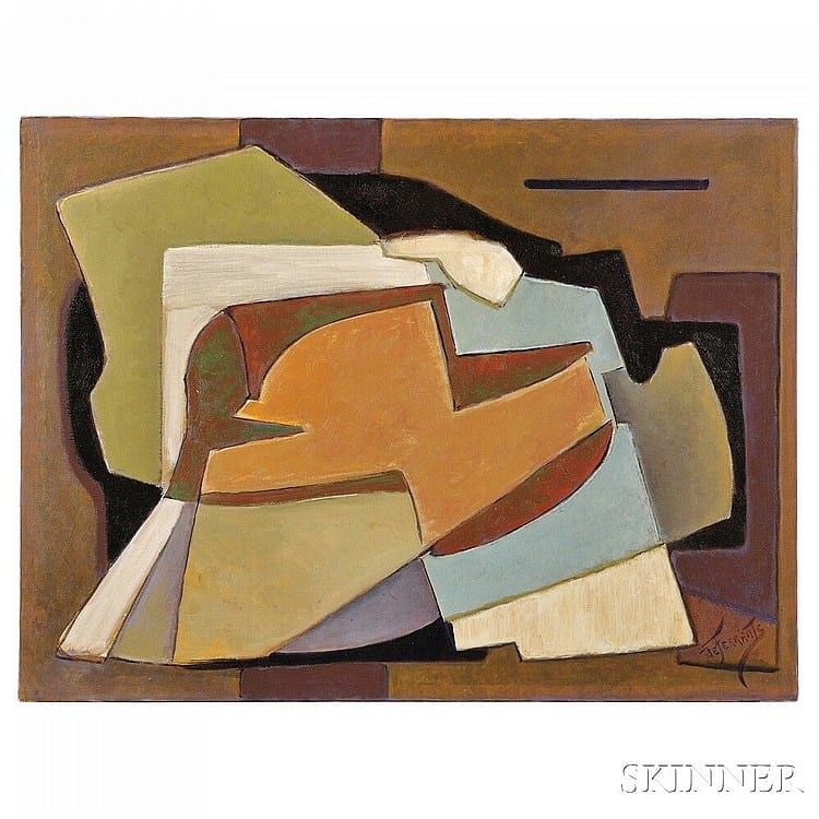Mario De Ferrante comparable auction result: mario de ferrante american 1898 1992 abstraction signed de ferrante l r condition good oil on canvas 30 x 40 in 76 2 x 1