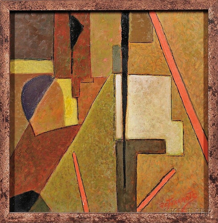 Mario De Ferrante comparable auction result: mario de ferrante american 1898 1992 abstraction signed de ferrante l r condition good oil on board 24 x 24 in 61 0 x 61