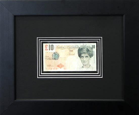 BANKSY (UK) "Banksy of England £10 Note" Lithograph. sold by Ozbid Auctions, lot 21 — auction record photograph