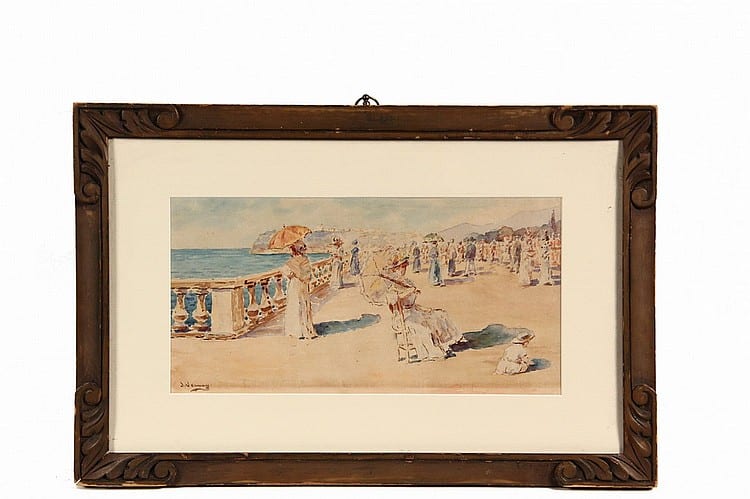 josephine vernay swiss 1861 monte carlo sur la terrasse du casino watercolor on paper signed lower left j · Thomaston Place Auction Galleries · 2015-02-08 Josephine Vernay comparable auction result: josephine vernay swiss 1861 monte carlo sur la terrasse du casino watercolor on paper signed lower left j