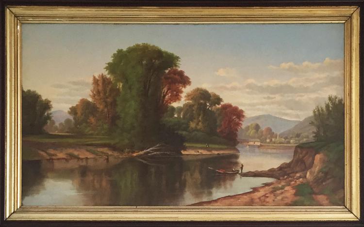 Robert Scott Duncanson comparable auction result: robert s duncanson ohio river valley landscape