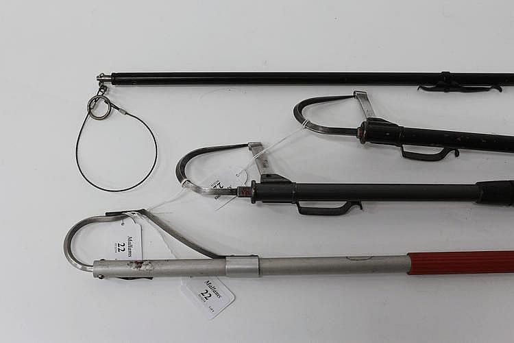 two british made telescopic gaffs possibly by har · Mallams · 2015-01-12 Harley (1908) Griffiths comparable auction result: two british made telescopic gaffs possibly by har