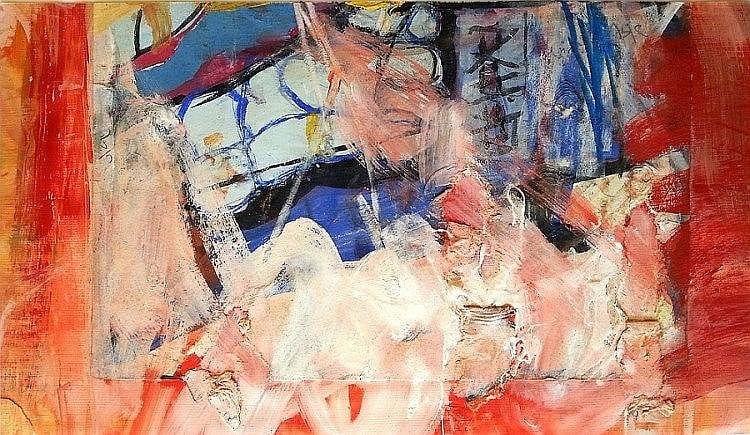 Shimon Avni comparable auction result: shimon avni israeli b 1932
