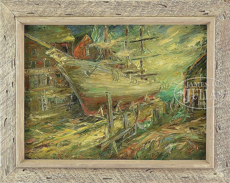 charles e willette american 1899 1979 ship in dry dock · James D. Julia · 2015-02-04 Charles E Willette comparable auction result: charles e willette american 1899 1979 ship in dry dock