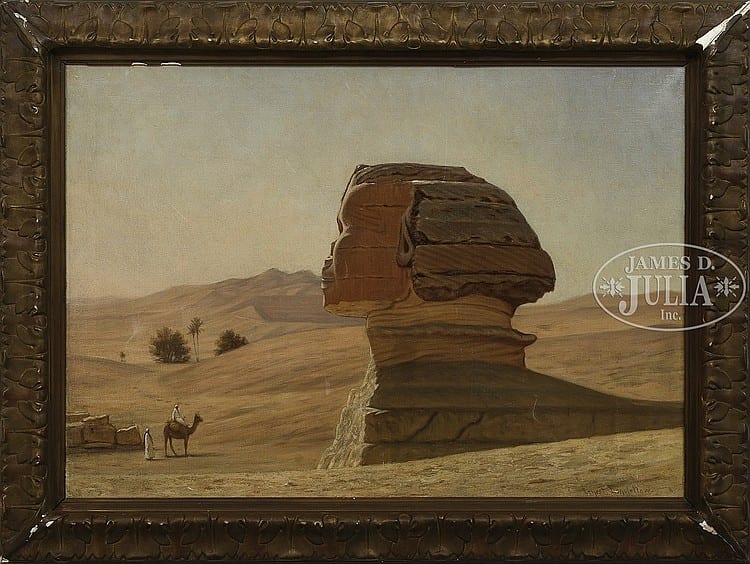 Ernest Wadsworth Longfellow comparable auction result: ernest wadsworth longfellow american 1845 1921 the sphinx egypt