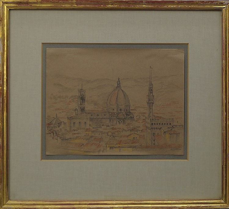 henry clarence whaite british 1828 1912 florence graphite with coloured chalk signed 22 5x29cm · Roseberys · 2015-01-17 Henry Clarence Whaite comparable auction result: henry clarence whaite british 1828 1912 florence graphite with coloured chalk signed 22 5x29cm