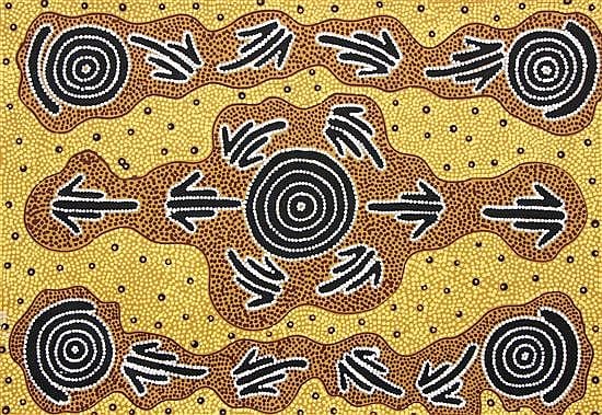 Kathleen Martin Nungarrayi comparable auction result: kathleen martin nungarrayi kangaroo dreaming acrylic on belgium linen
