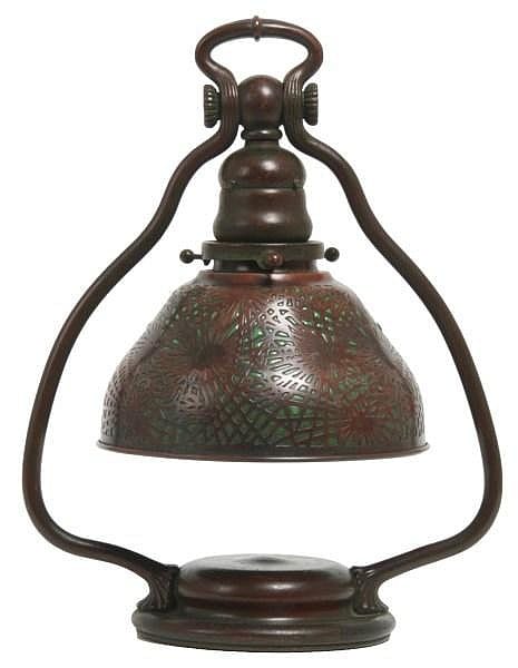 Tiffany Studios Pine Needle Desk Lamp sold by Fontaine's Auction Gallery, lot 172 — auction record photograph