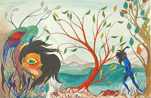 Jesse Allen comparable auction result: jesse allen living african landscape with
