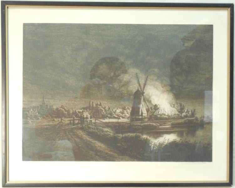 Cilius Andersen comparable auction result: cilius andersen etching signed