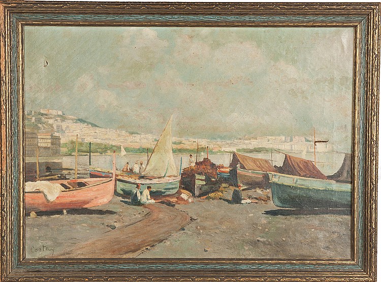 emmanuele costa italian 1875 1959 painting of boats in harbor · Cottone Auctions · 2015-02-21 Emanuele (1875) Costa comparable auction result: emmanuele costa italian 1875 1959 painting of boats in harbor