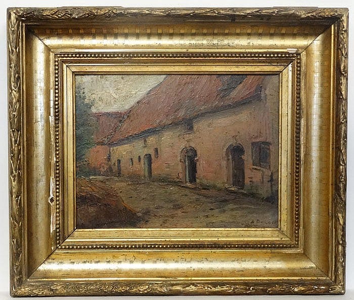 alois de laet 1866 1949 belgian oil on board monastic building signed lower righ · Claydon Auctioneers · 2015-02-07 Alois de Laet comparable auction result: alois de laet 1866 1949 belgian oil on board monastic building signed lower righ