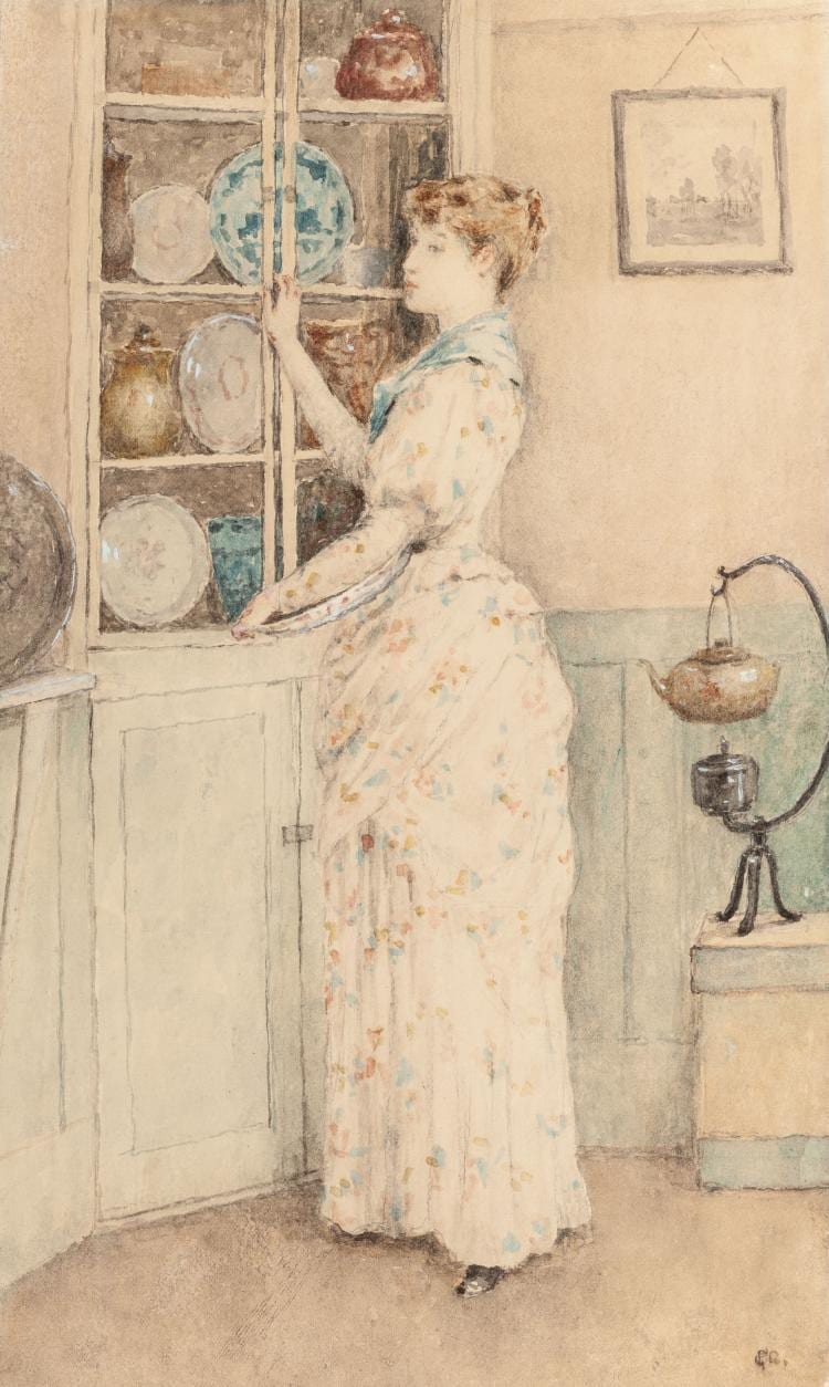 Clement Rollins Grant comparable auction result: clement rollins grant american 1849 1893 lady at cup
