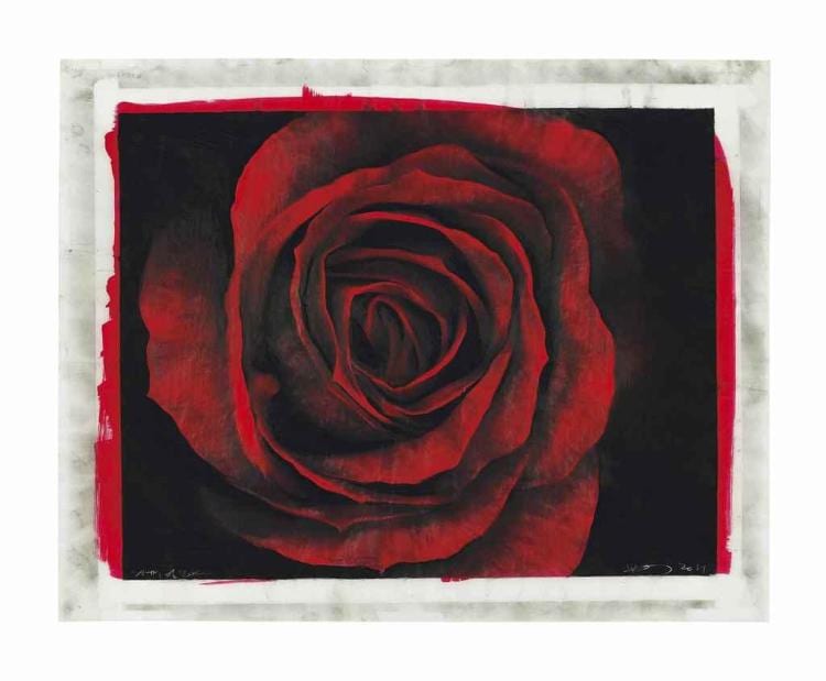 study of rose · Christie's · 2015-02-12 Robert (1953) Longo comparable auction result: study of rose