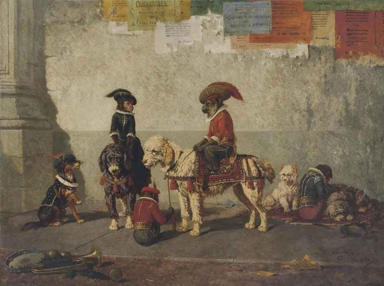 circus friends · Christie's · 2015-02-04 Joos Vincent de Vos comparable auction result: circus friends