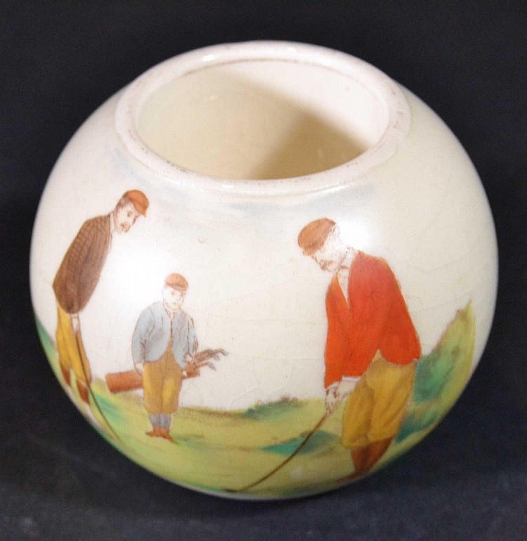 Golf Inkwell Carlton Ware sold by Louis J. Dianni, LLC, lot 2452 — auction record photograph