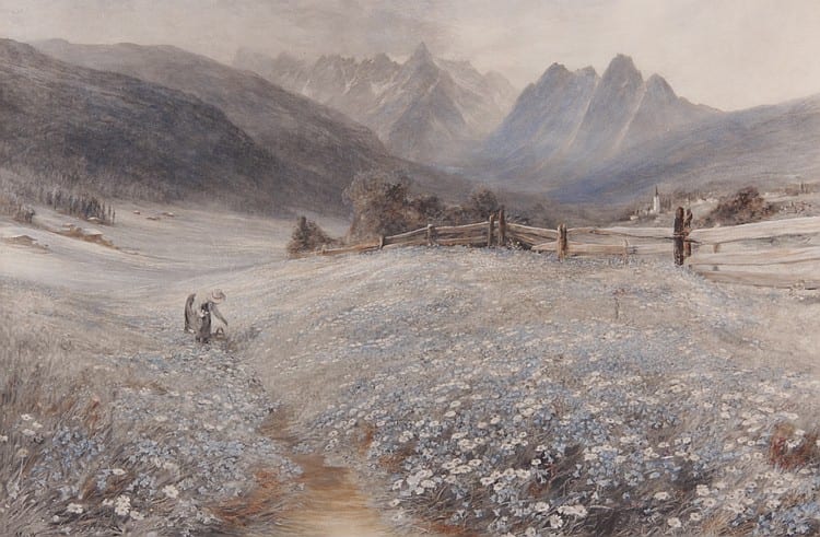 John McWhirter comparable auction result: john a macwhirter 1839 1911 chromolithograph