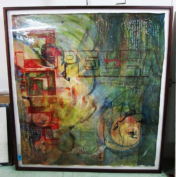 Juan Roldan comparable auction result: juan roldan untitled 190cm x 170cm framed