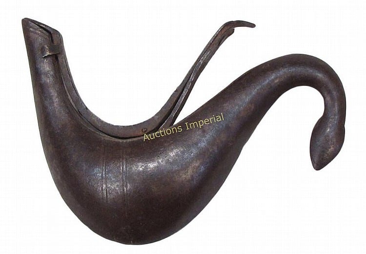 A PERSIAN POWDER FLASK sold by Auctions Imperial LLC, lot 299 — auction record photograph