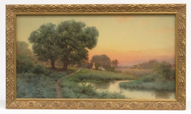 Edwin (1785) Cooper comparable auction result: edwin jr lamasure landscape watercolor