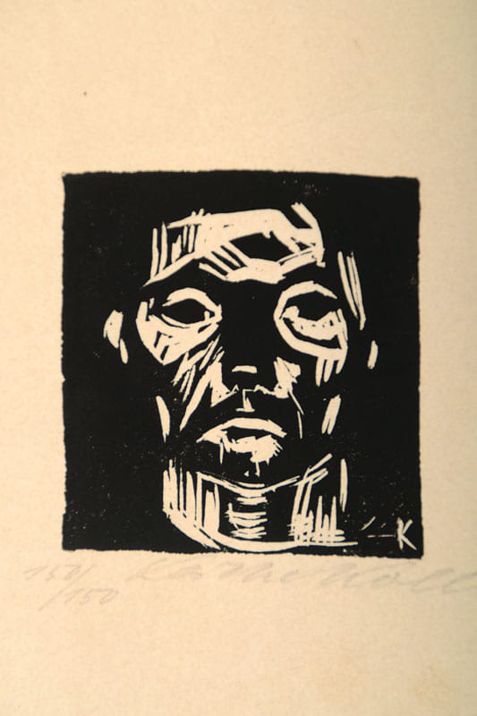Käthe Kollwitz, 1867-1945, woodcut sold by Henry's Auktionshaus, lot 6595 — auction record photograph