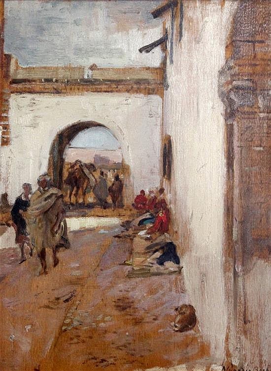 Alexander Ignatius Roche comparable auction result: alexander ignatius roche 1861 1921 south gate mogodor morocco 13 5 x 10 5in