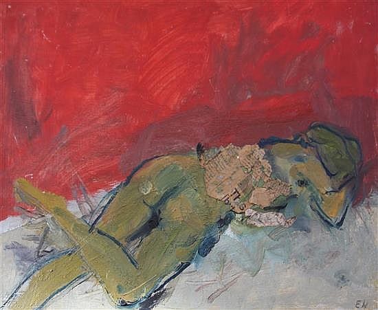 Edward Felix Wakeford comparable auction result: edward wakeford 1914 1973 reclining nude 16 x 20in