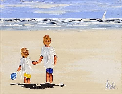 Michelle Carlin comparable auction result: michelle carlin 20th 21st century day at the beach