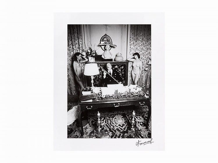 Luc Fournol, Gelatin Silver Print, 'Salvador Dalí', 20th C. sold by Auctionata US, lot 90 — auction record photograph