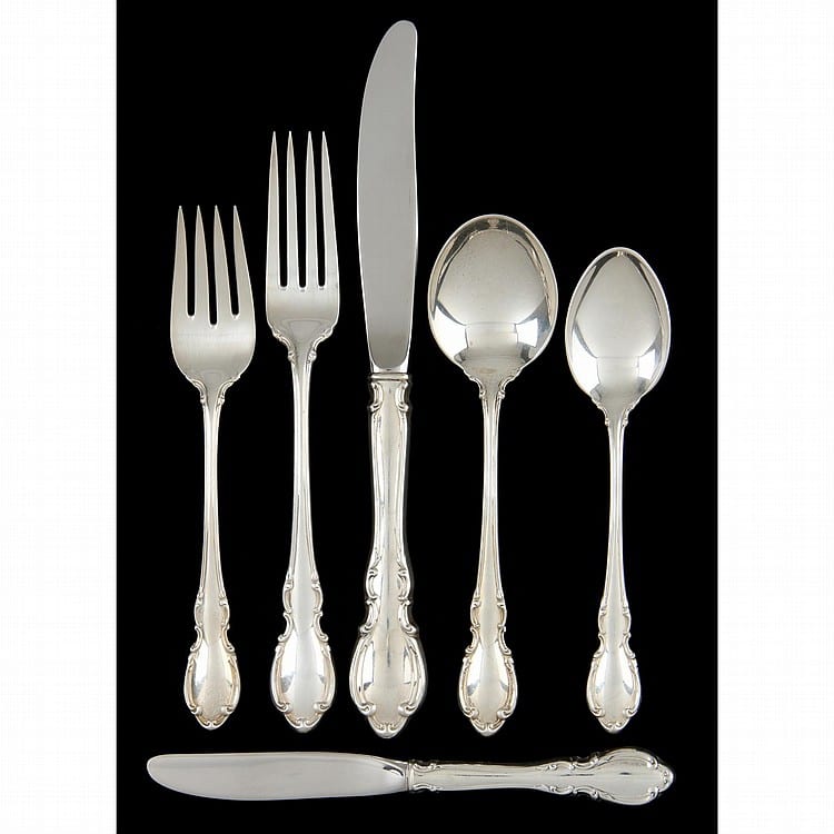 Towle "Legato" Sterling Silver Flatware Service sold by Leland Little Auctions, lot 825 — auction record photograph