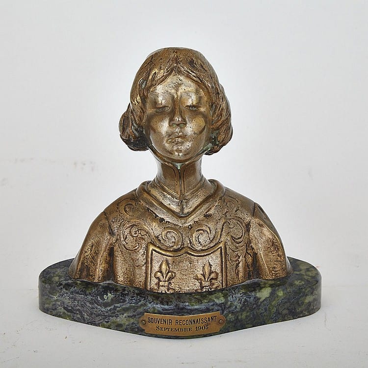 Léon Noël Delagrange comparable auction result: l on no l delagrange french 1872 1910 bust detail of the book of hours height 6 25 15 9 cm