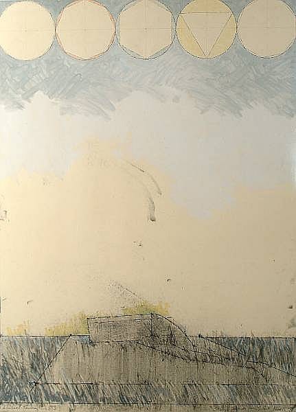 Michael Kenny comparable auction result: michael kenny british 1941 1999 strange islands silent music iv 1983