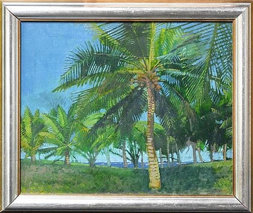Gregory Alexander comparable auction result: gregory alexander 1960 palms watamu 50 x 60cm
