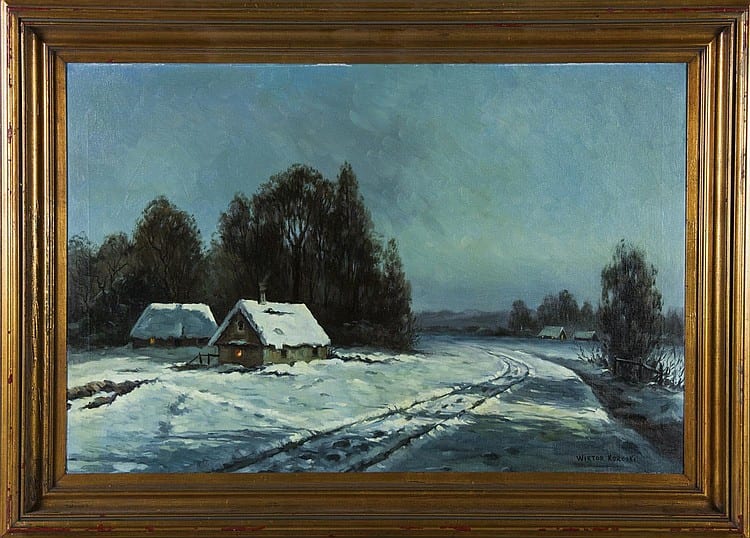 wiktor korecki polish 1890 1980 landscape painting · Myers Fine Art · 2015-03-08 Wiktor Korecki comparable auction result: wiktor korecki polish 1890 1980 landscape painting