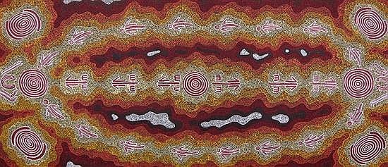 Kathleen Martin Nungarrayi comparable auction result: kathleen martin nungarrayi kangaroo and possum dreaming acrylic on linen