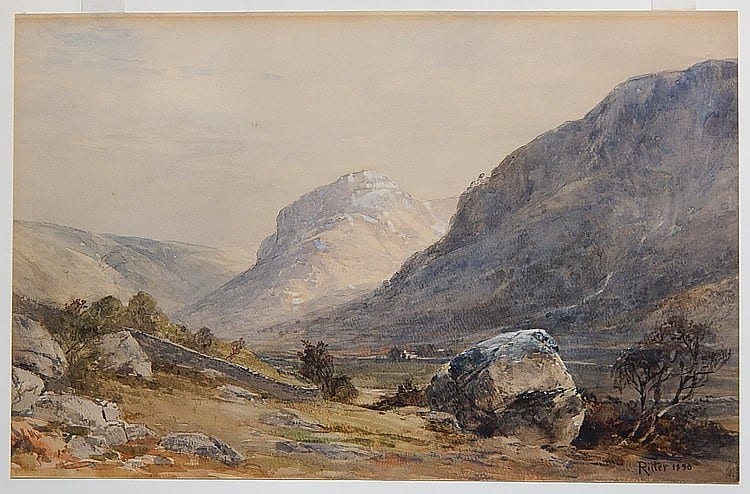 Louis Ritter comparable auction result: louis ritter watercolor