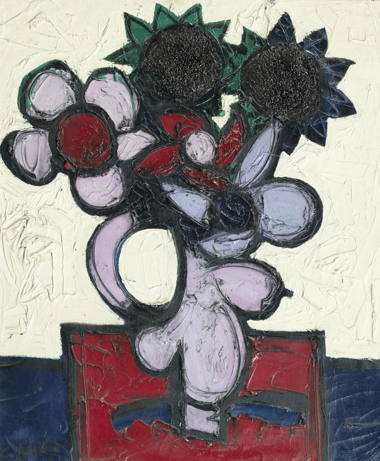Claude (1913) Vénard comparable auction result: nature morte aux fleurs
