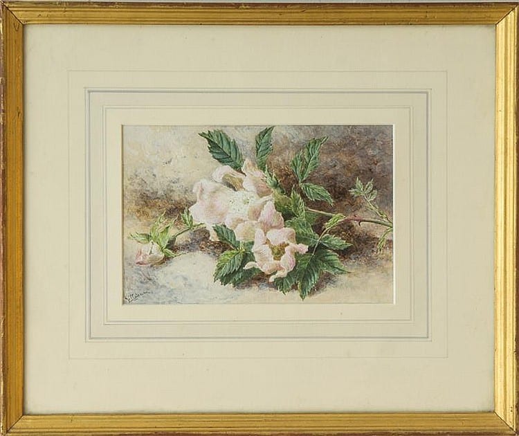 Helen Cordelia Angell comparable auction result: helen cordelia coleman 1847 1884 wild roses