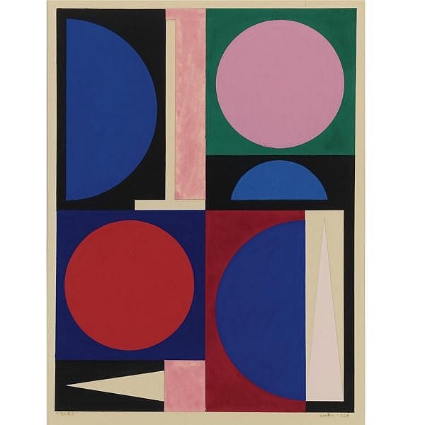 Luigi DiGiovanni comparable auction result: lu auguste herbin 1882 1960 rare gouache on paper