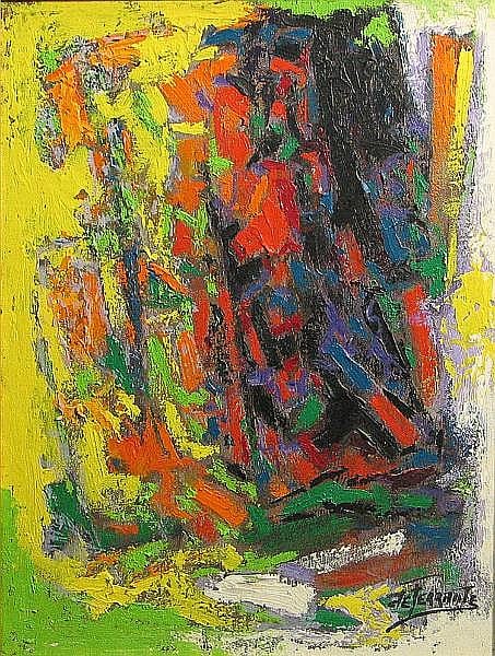 Mario De Ferrante comparable auction result: mario de ferrante italian american 1898 1992 untitled abstract 16 x 12in