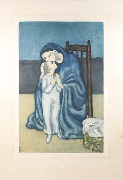 Villon After Picasso, "Maternite" Limited Ed Print sold by Ahlers & Ogletree Inc., lot 279 — auction record photograph