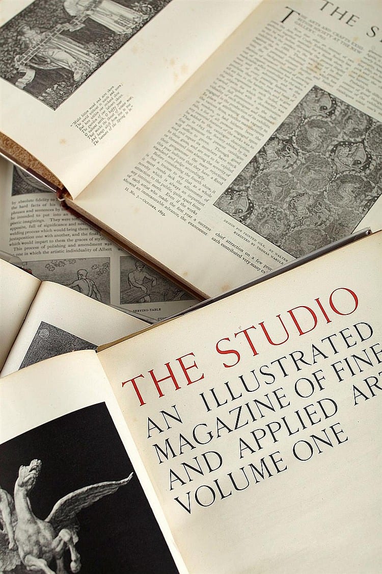 THE STUDIO AN ILLUSTRATED MAGAZINE OF FINE AND APPLIED ART BOUND MAGAZINES AND YEARBOOKS sold by Lyon & Turnbull, lot 262 — auction record photograph