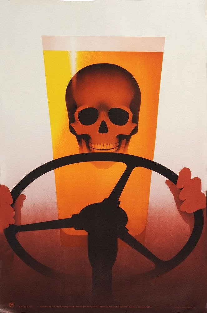Leonard Cusden comparable auction result: leonard cusden attrib an anti drink drive post