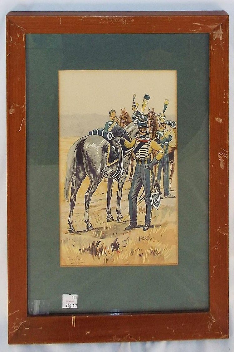 Pierre Albert Leroux comparable auction result: pierre albert leroux watercolor