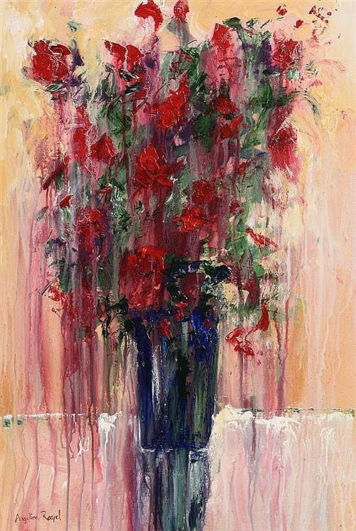 Angelina Raspel comparable auction result: angelina raspel 20th 21st century still life flowers in a vase