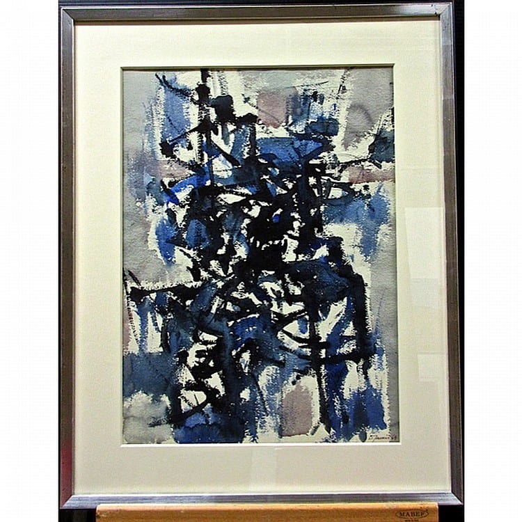 donald jarvis canadian 1923 2001 untitled abstract ink watercolour on paper signed and dated 64 lower right sight 22 x 16 55 9 x 40 6 cm · Waddington's · 2015-03-19 Donald Jarvis comparable auction result: donald jarvis canadian 1923 2001 untitled abstract ink watercolour on paper signed and dated 64 lower right sight 22 x 16 55 9 x 40 6 cm